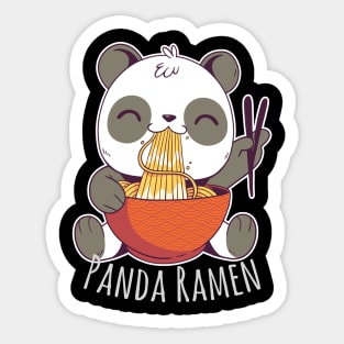 Panda Ramen Sticker